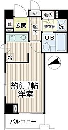 エミネンス富士小堀ビル 1Kの間取図画像