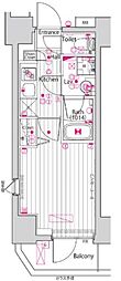 GALASTATION横浜子安 1Kの間取図画像