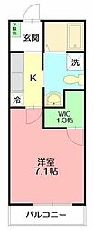Bluegrande 1Kの間取図画像