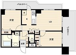 ドゥーエ練馬 2LDKの間取図画像