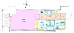RBM半蔵門レジデンス 1Kの間取図画像