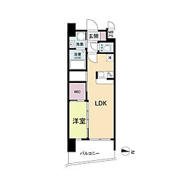 JR東海道・山陽本線 神戸駅 徒歩11分の賃貸マンション 10階1LDKの間取り