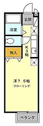 ルミエール菊名 ワンルームの間取図画像