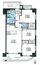 パークキューブ八王子 3LDKの間取図画像