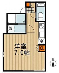 YOUKOSQUARE板橋イースト ワンルームの間取図画像