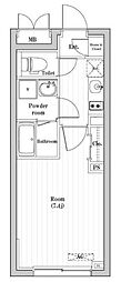 コンポジット渋谷本町 1Kの間取図画像