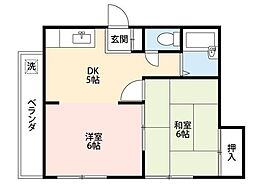 アルヴァンコーポ 2DKの間取図画像