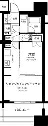 晴海テラス 1LDKの間取図画像