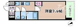プレサンスNEO上新庄PRIMECRUIS 1Kの間取図画像