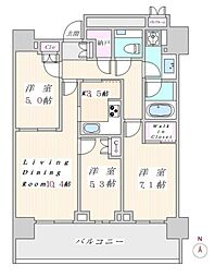 ザ・パークハウス晴海タワーズ クロノレジデンス 30階3LDKの間取り