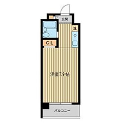 エルムノースヒル ワンルームの間取図画像