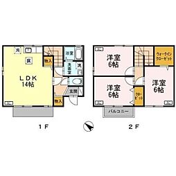 ソシアA 3LDKの間取図画像