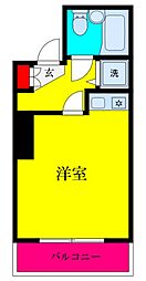 クリオ福生ファースト ワンルームの間取図画像
