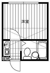 プラザ久我山 1Kの間取図画像