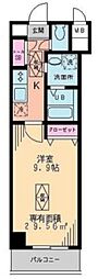 ArtsideHills 1Kの間取図画像
