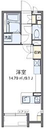 レオネクスト日向根 ワンルームの間取図画像