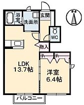 ウエストツリー　Ａ棟 A0102 ｜ 島根県出雲市白枝町678-1（賃貸アパート1LDK・1階・46.71㎡） その2