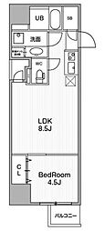URBANFLATSIkebukuroPremium 1LDKの間取図画像