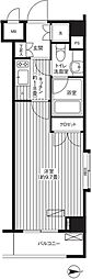 グランハイツ東新宿 1Kの間取図画像