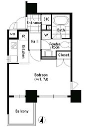 INSULA 1Kの間取図画像