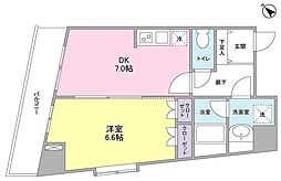 COMFORIA池尻 1DKの間取図画像