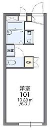 レオパレスエターナル 1Kの間取図画像