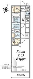 リブリ・南与野II 1Kの間取図画像