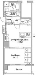 コンフォリア西早稲田 1LDKの間取図画像