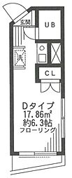 グランティ幡ヶ谷 ワンルームの間取図画像
