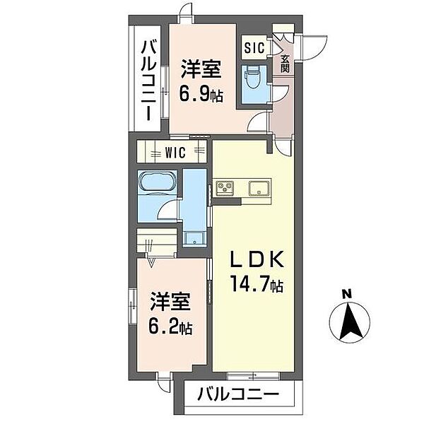 メゾン　ソレイユ 00206｜東京都板橋区蓮根２丁目(賃貸マンション2LDK・2階・63.04㎡)の写真 その2