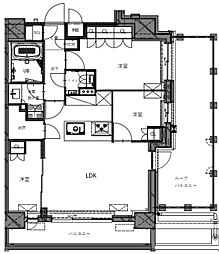 ジェイグランコート両国 3LDKの間取図画像