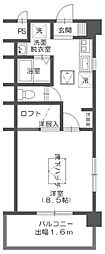 ルネスエスポワール 1Kの間取図画像