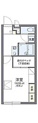 レオパレスクレール 1Kの間取図画像