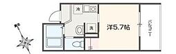 MELLAS相模原 1Kの間取図画像