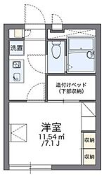 レオパレスイシイ 2階1Kの間取り