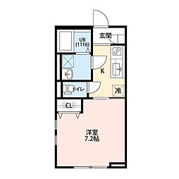 (仮称)堀井様邸III 1Kの間取図画像