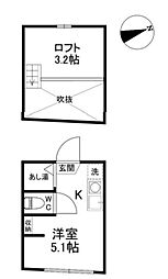 アーバンプレイス高円寺5 ワンルームの間取図画像
