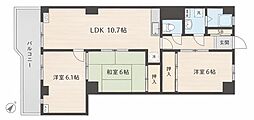 池袋第2ヒルハイム 3LDKの間取図画像
