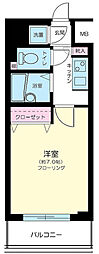 菱和パレス笹塚 1Kの間取図画像