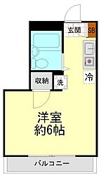 パーク・ユー・桜台 ワンルームの間取図画像