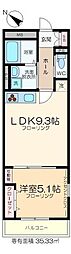 LaMarea 1LDKの間取図画像