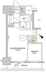 間取図画像 1LDK