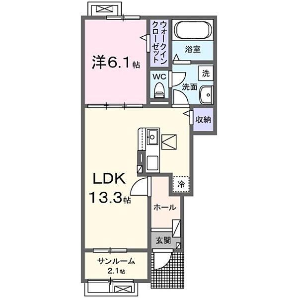 和歌山県和歌山市西庄(賃貸アパート1LDK・1階・50.00㎡)の写真 その2