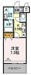 PRINCE54 1Kの間取図画像