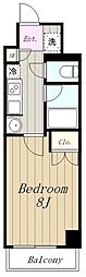N-flats町田 1Kの間取図画像