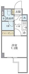 KDXレジデンス門前仲町 1Kの間取図画像