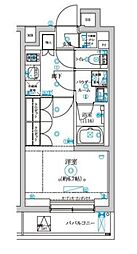 東京メトロ丸ノ内線 新中野駅 徒歩20分の賃貸マンション 3階1Kの間取り