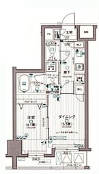 日神デュオステージ池袋 1DKの間取図画像