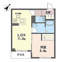 シャーメゾン　Ｓａｉ 0103 ｜ 滋賀県東近江市八日市上之町323-10、325番11（賃貸マンション1LDK・1階・43.00㎡） その2