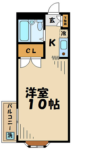ジュネス鹿島 311｜東京都八王子市鹿島(賃貸マンション1K・3階・19.80㎡)の写真 その2